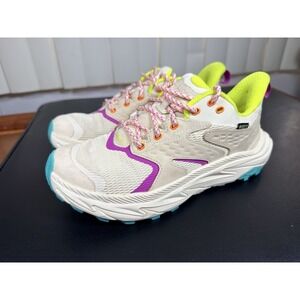 HOKA Anacapa 2 Low GTX Womens 5.5 Trail Hiking Shoes Gore-Tex Cream